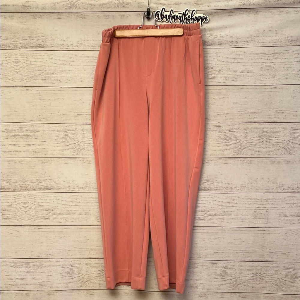 *Target Women's High-Rise Straight Leg Pull-On Pants  Trousers A New Day Pink XL